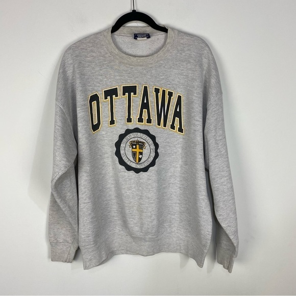 Vintage Other - Vintage Ottawa Jansport Grey Gray Retro 90s Crewneck Sweatshirt